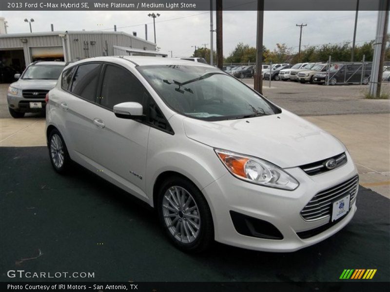 White Platinum / Medium Light Stone 2013 Ford C-Max Hybrid SE