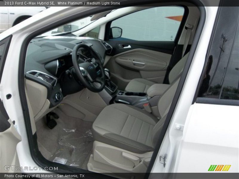 White Platinum / Medium Light Stone 2013 Ford C-Max Hybrid SE