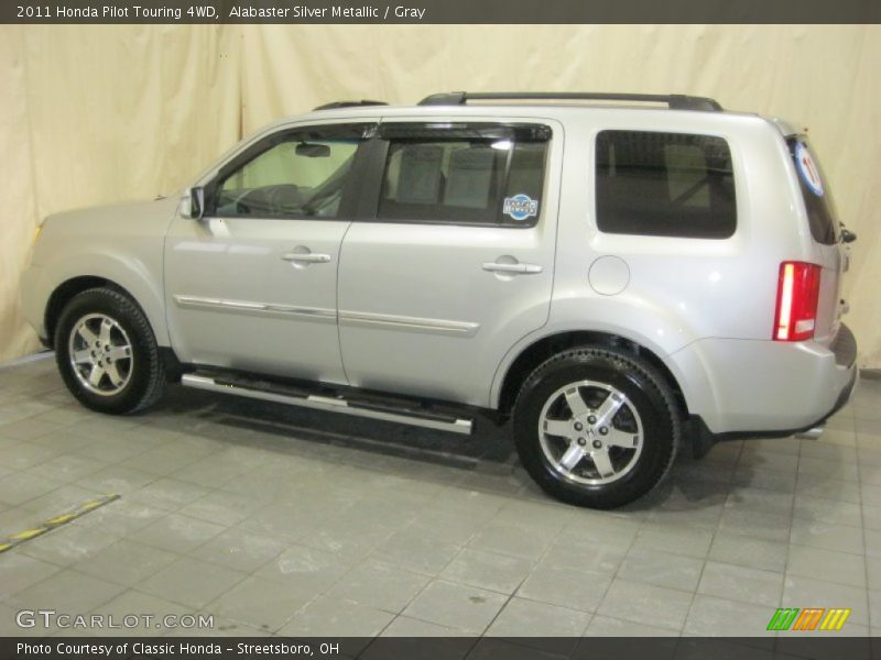 Alabaster Silver Metallic / Gray 2011 Honda Pilot Touring 4WD