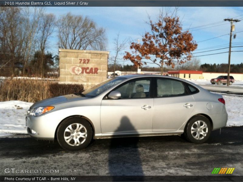 Liquid Silver / Gray 2010 Hyundai Elantra GLS