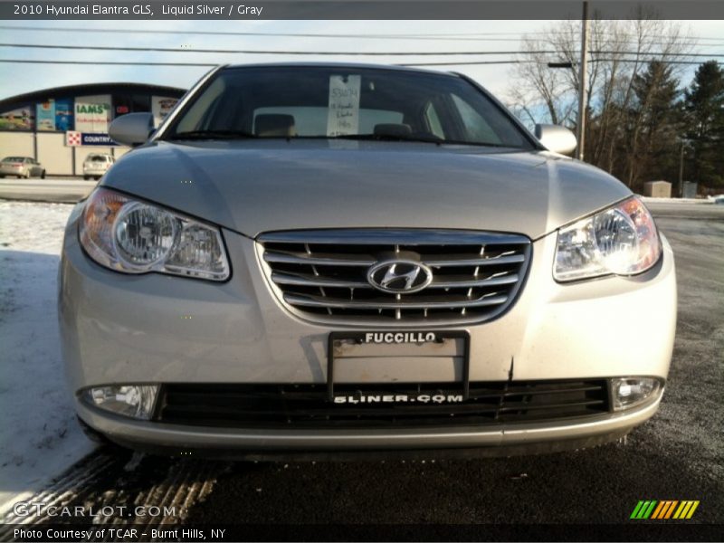 Liquid Silver / Gray 2010 Hyundai Elantra GLS
