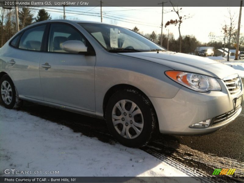 Liquid Silver / Gray 2010 Hyundai Elantra GLS