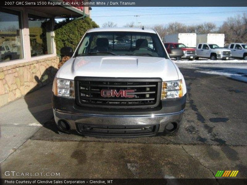 Summit White / Dark Titanium 2007 GMC Sierra 1500 Regular Cab 4x4