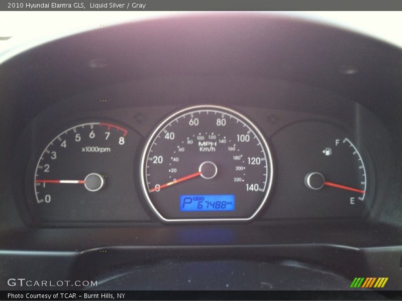 Liquid Silver / Gray 2010 Hyundai Elantra GLS