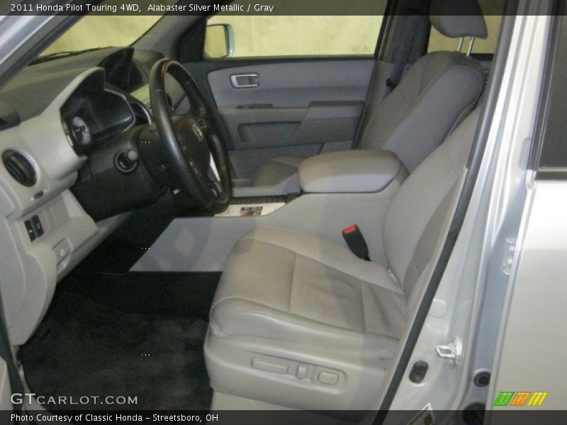 Alabaster Silver Metallic / Gray 2011 Honda Pilot Touring 4WD
