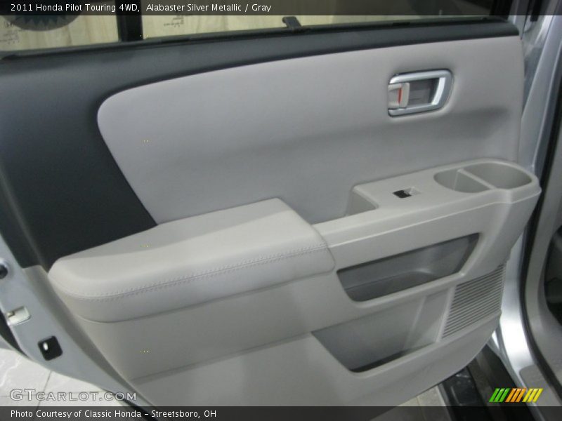 Alabaster Silver Metallic / Gray 2011 Honda Pilot Touring 4WD