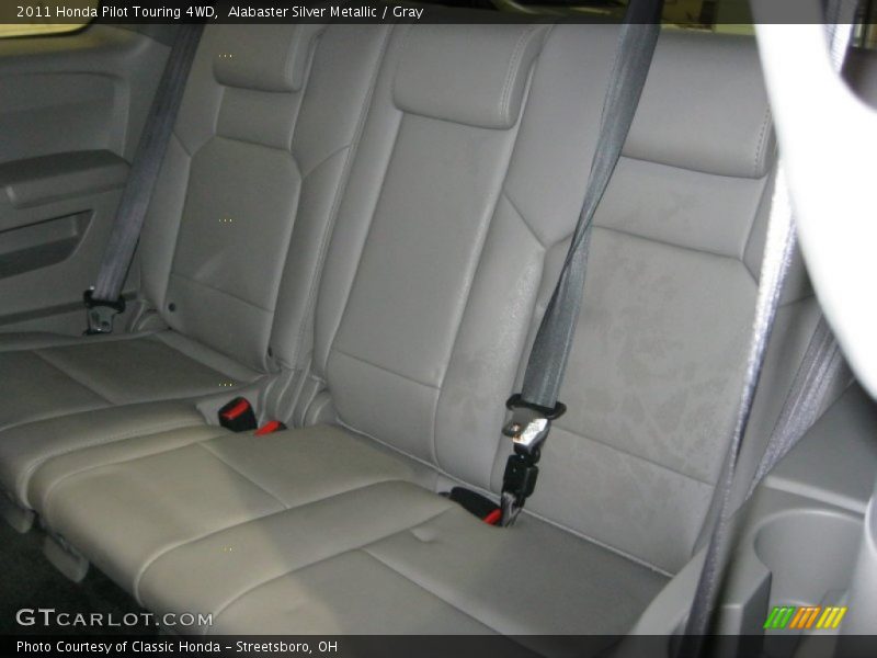 Alabaster Silver Metallic / Gray 2011 Honda Pilot Touring 4WD