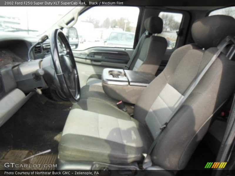 Black / Medium Flint 2002 Ford F250 Super Duty XLT SuperCab 4x4