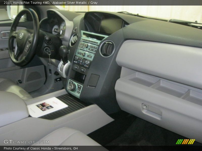 Alabaster Silver Metallic / Gray 2011 Honda Pilot Touring 4WD