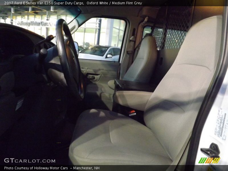 Oxford White / Medium Flint Grey 2007 Ford E Series Van E350 Super Duty Cargo