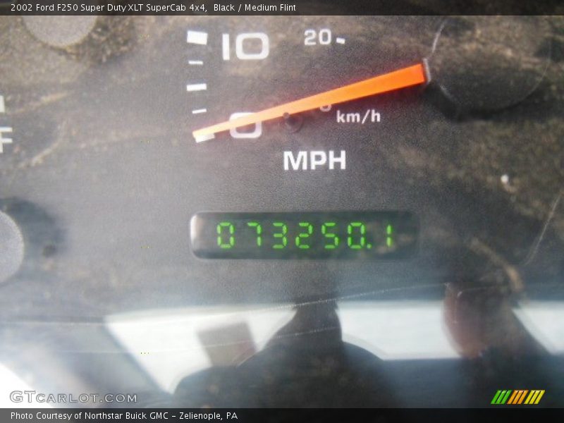 Black / Medium Flint 2002 Ford F250 Super Duty XLT SuperCab 4x4