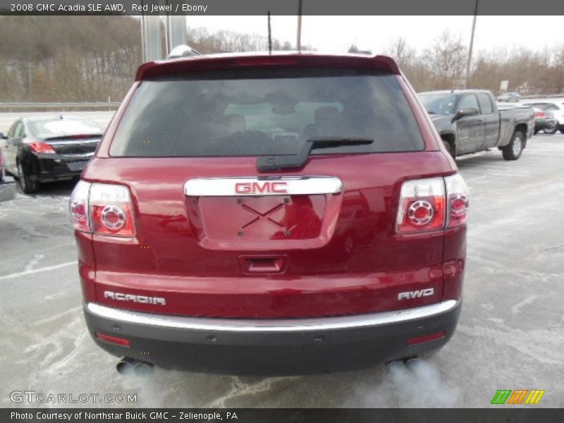 Red Jewel / Ebony 2008 GMC Acadia SLE AWD