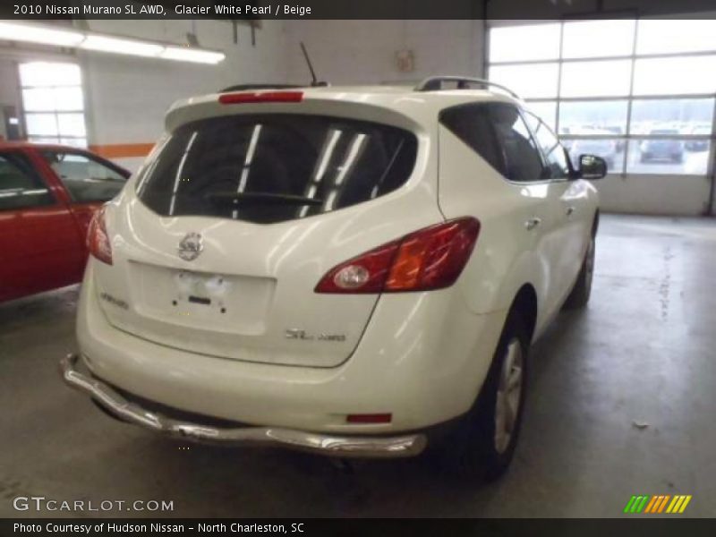 Glacier White Pearl / Beige 2010 Nissan Murano SL AWD