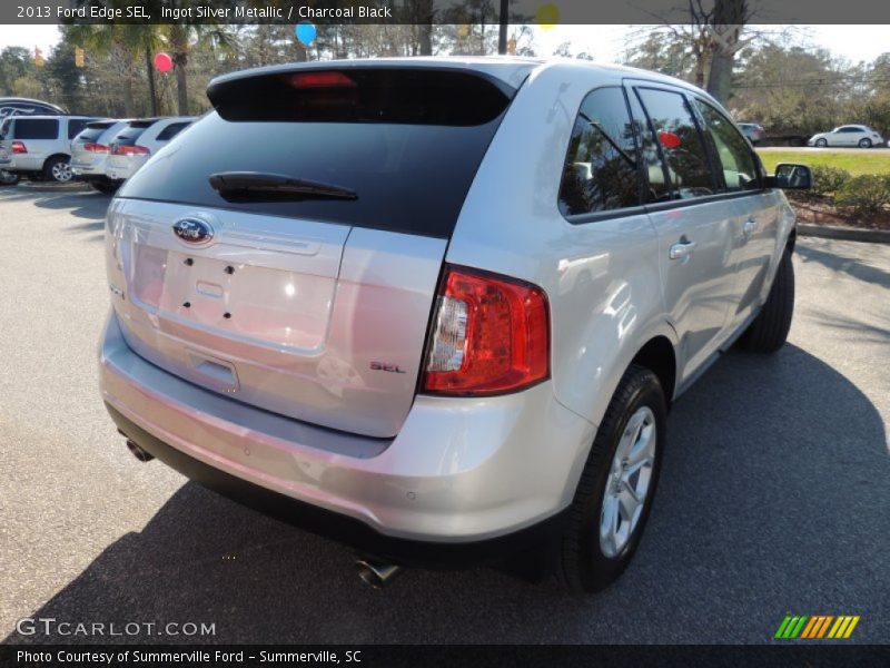 Ingot Silver Metallic / Charcoal Black 2013 Ford Edge SEL