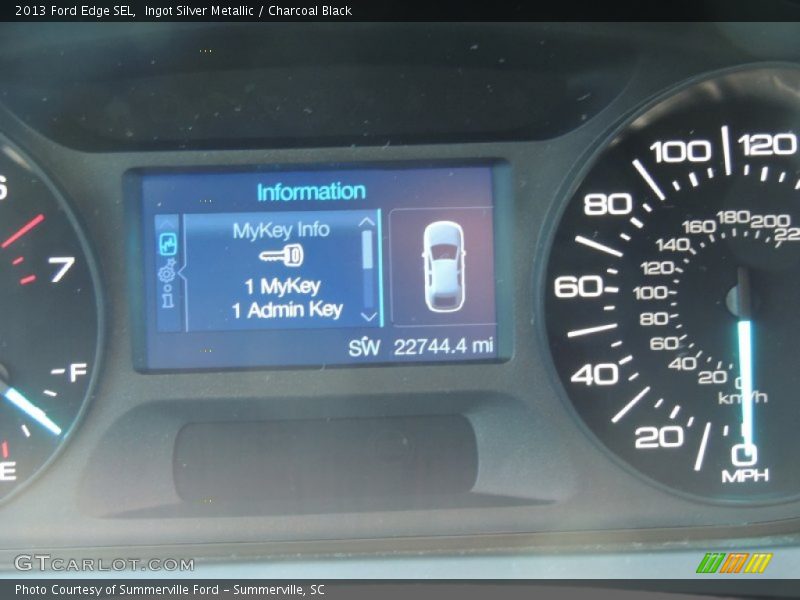 Ingot Silver Metallic / Charcoal Black 2013 Ford Edge SEL