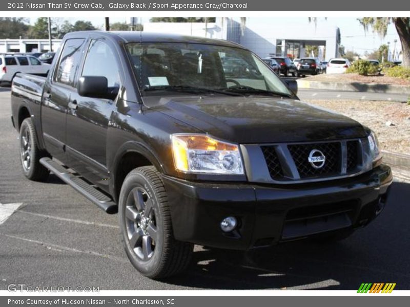 Galaxy Black / Sport Apperance Gray/Charcoal 2012 Nissan Titan SV Crew Cab