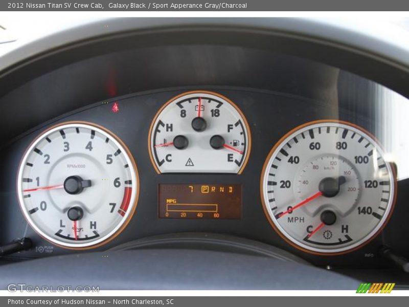 Galaxy Black / Sport Apperance Gray/Charcoal 2012 Nissan Titan SV Crew Cab