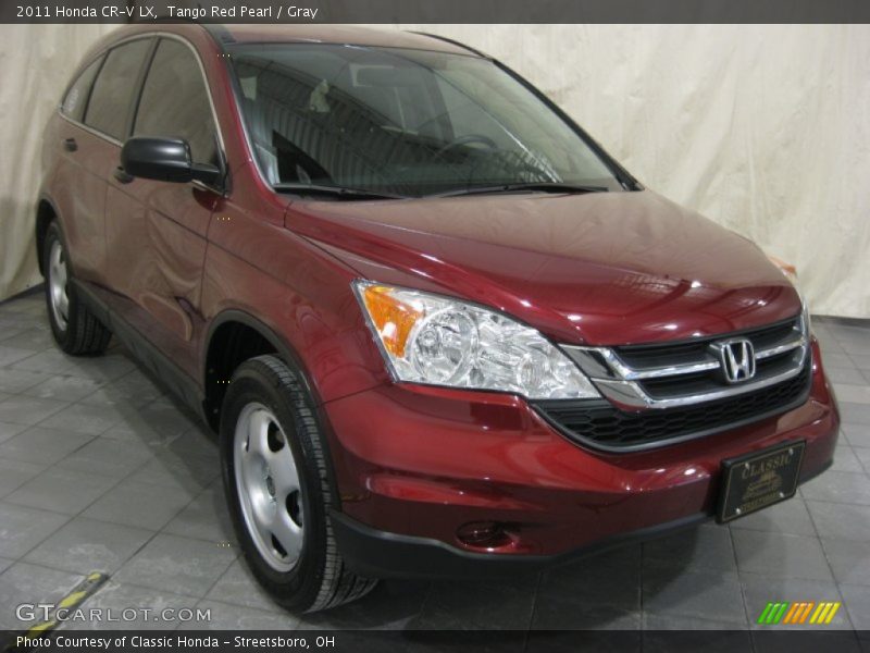 Tango Red Pearl / Gray 2011 Honda CR-V LX