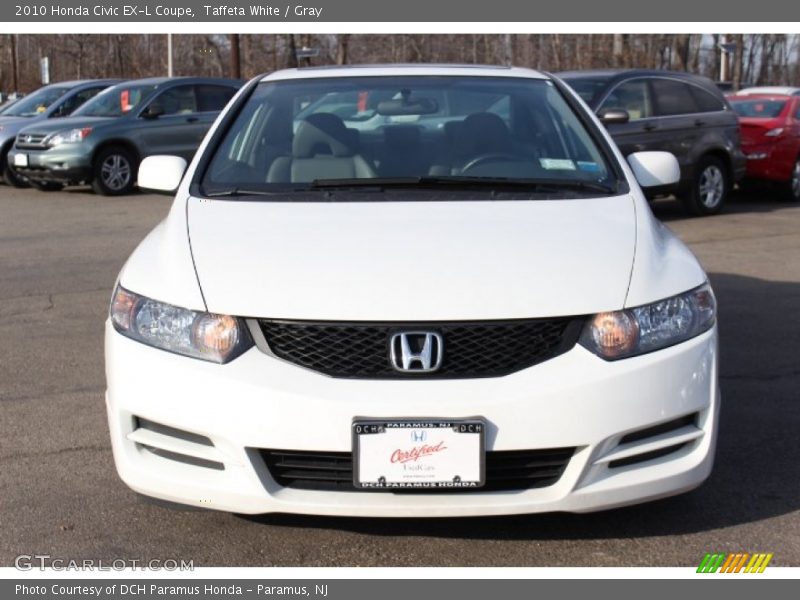 Taffeta White / Gray 2010 Honda Civic EX-L Coupe