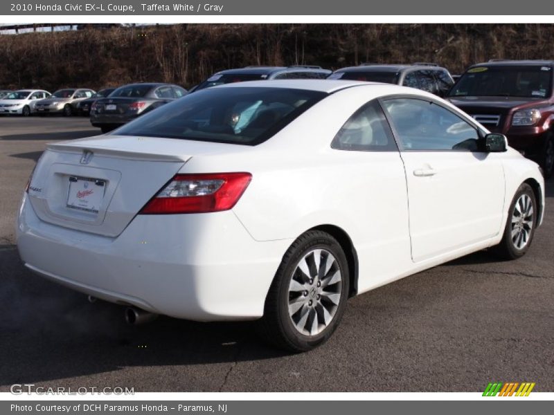 Taffeta White / Gray 2010 Honda Civic EX-L Coupe