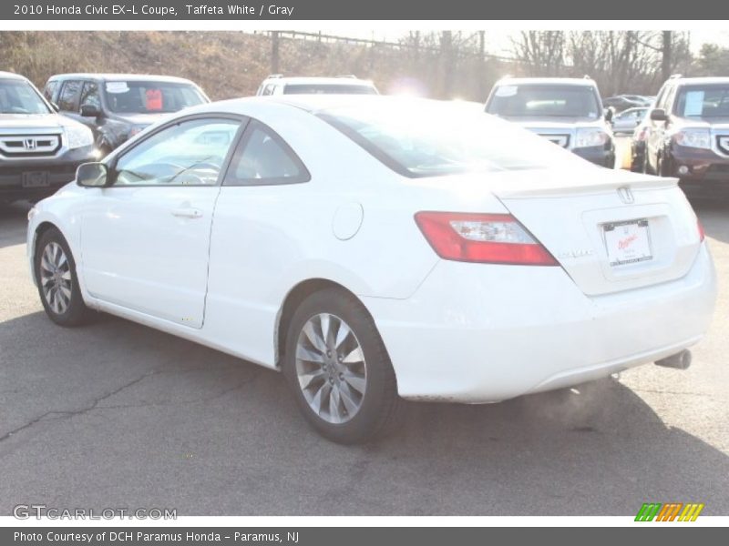 Taffeta White / Gray 2010 Honda Civic EX-L Coupe