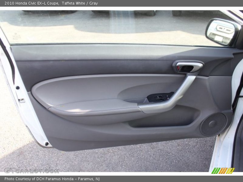 Taffeta White / Gray 2010 Honda Civic EX-L Coupe
