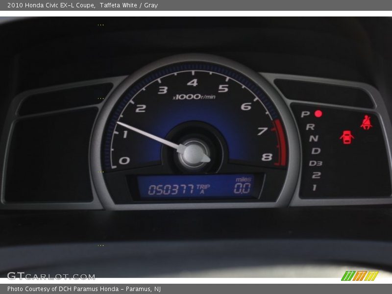 Taffeta White / Gray 2010 Honda Civic EX-L Coupe