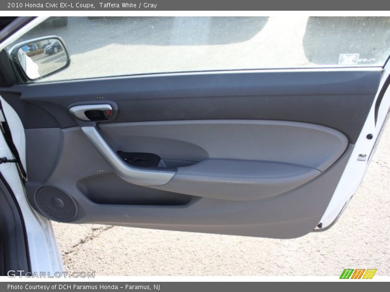 Taffeta White / Gray 2010 Honda Civic EX-L Coupe