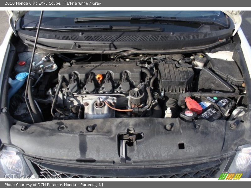 Taffeta White / Gray 2010 Honda Civic EX-L Coupe