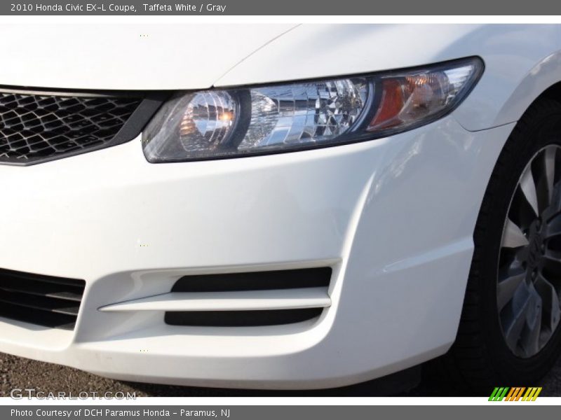 Taffeta White / Gray 2010 Honda Civic EX-L Coupe