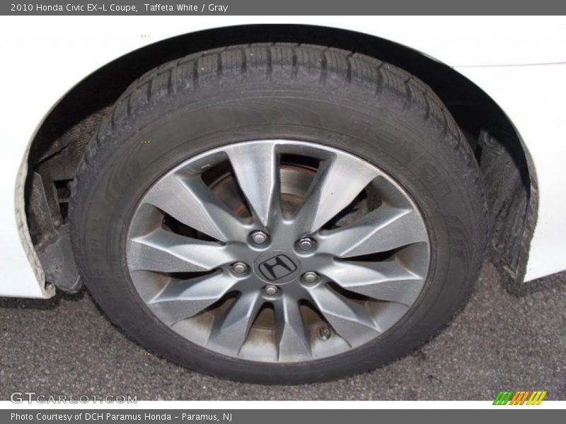 Taffeta White / Gray 2010 Honda Civic EX-L Coupe
