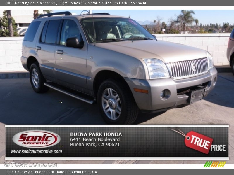 Light French Silk Metallic / Medium Dark Parchment 2005 Mercury Mountaineer V6