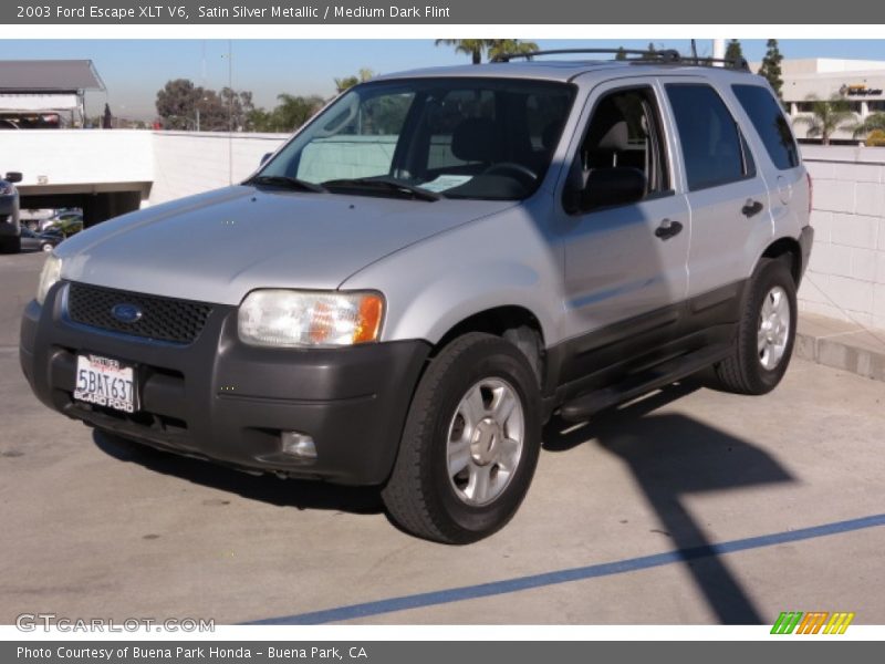 Satin Silver Metallic / Medium Dark Flint 2003 Ford Escape XLT V6