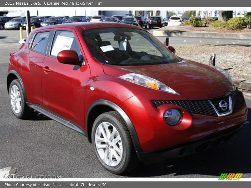 Cayenne Red / Black/Silver Trim 2013 Nissan Juke S