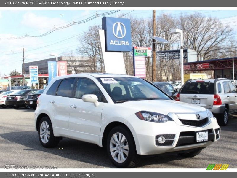 White Diamond Pearl / Ebony 2010 Acura RDX SH-AWD Technology