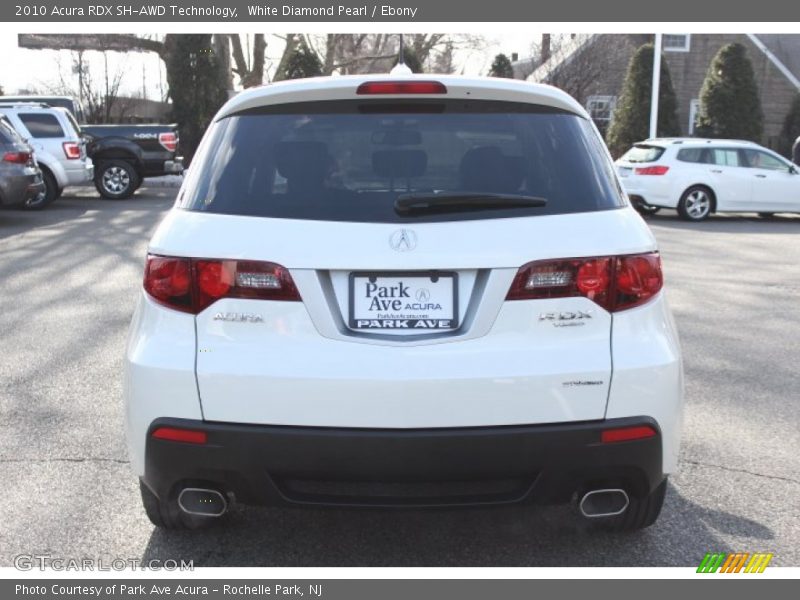 White Diamond Pearl / Ebony 2010 Acura RDX SH-AWD Technology