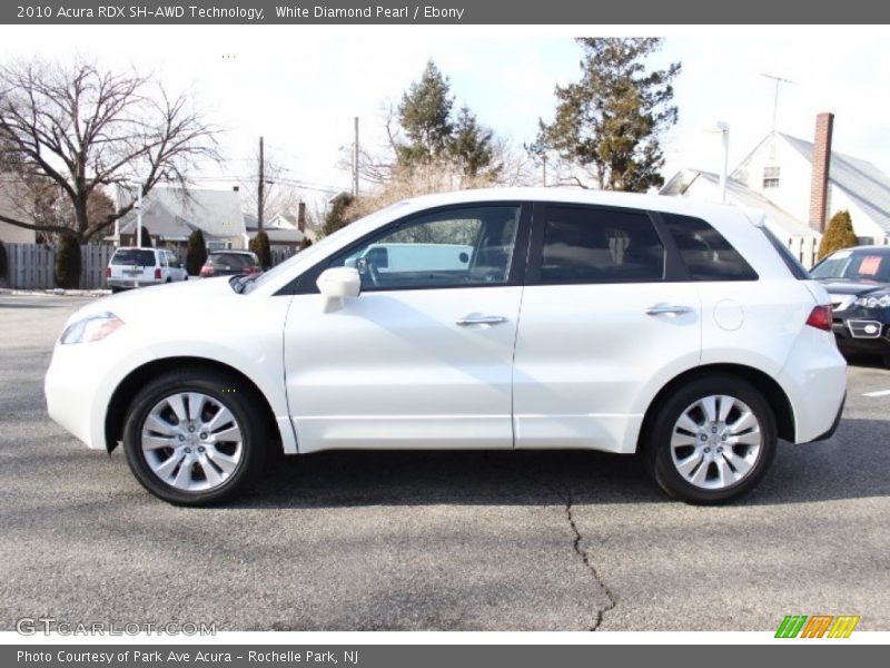 White Diamond Pearl / Ebony 2010 Acura RDX SH-AWD Technology