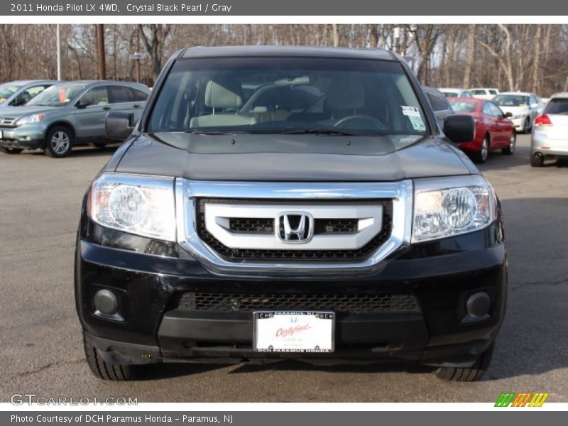 Crystal Black Pearl / Gray 2011 Honda Pilot LX 4WD