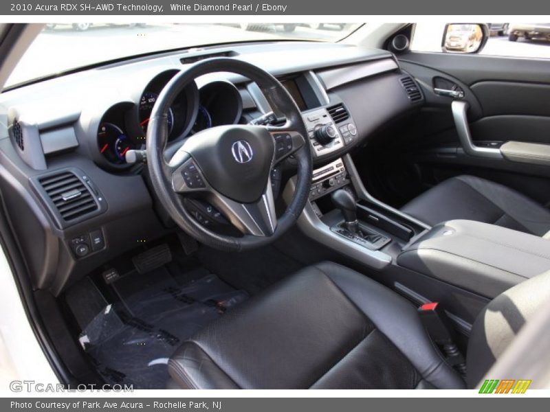 White Diamond Pearl / Ebony 2010 Acura RDX SH-AWD Technology