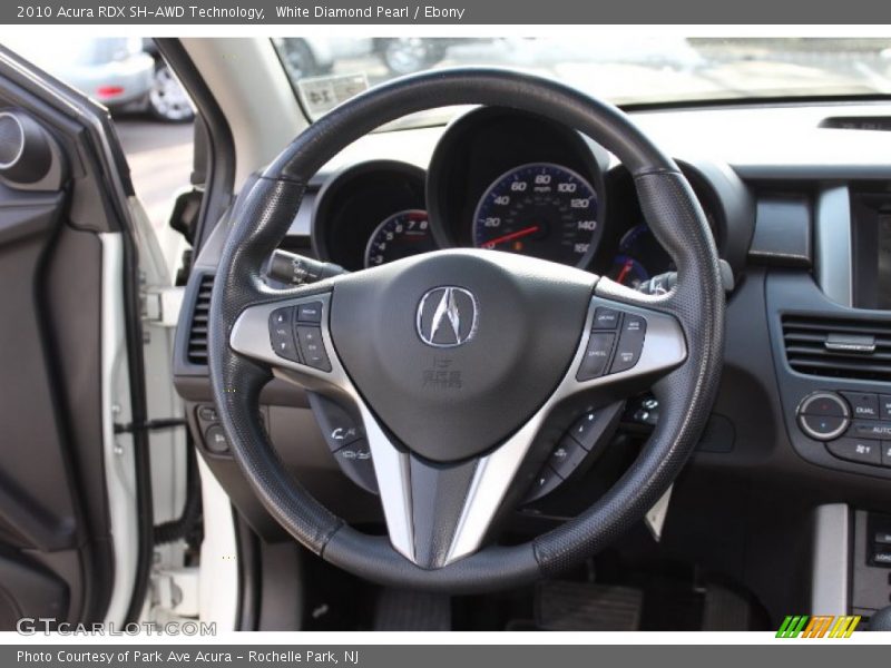 White Diamond Pearl / Ebony 2010 Acura RDX SH-AWD Technology