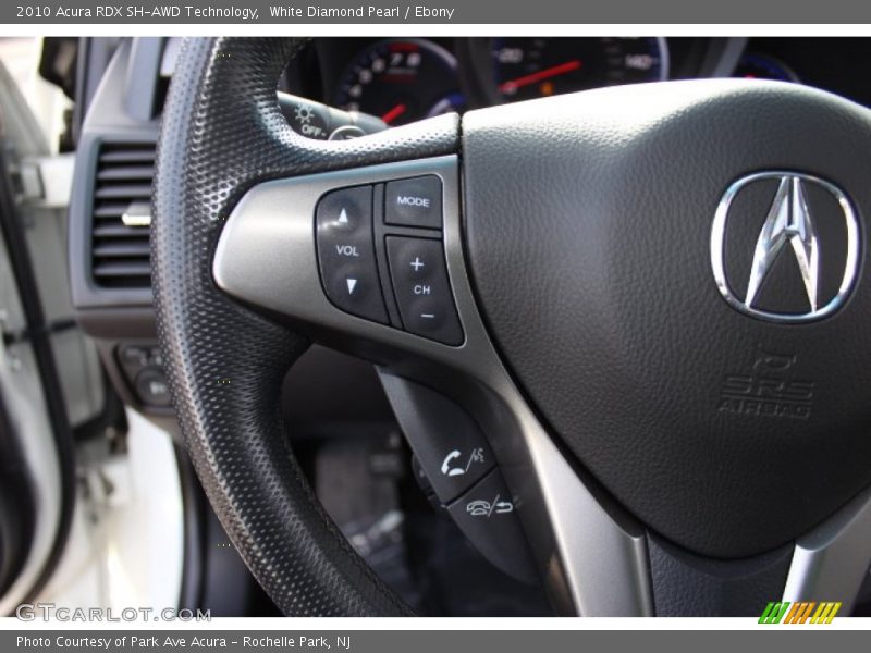 White Diamond Pearl / Ebony 2010 Acura RDX SH-AWD Technology