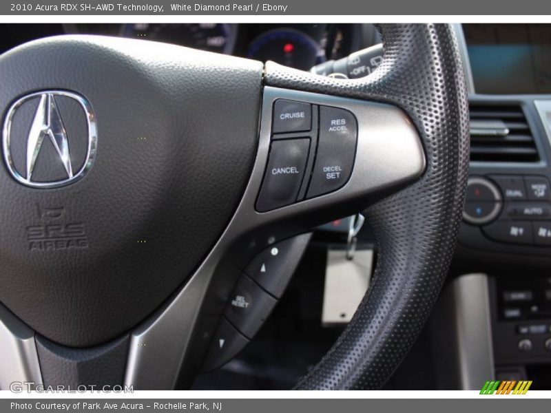 White Diamond Pearl / Ebony 2010 Acura RDX SH-AWD Technology