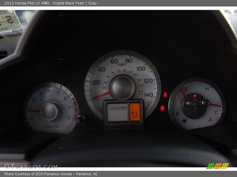 Crystal Black Pearl / Gray 2011 Honda Pilot LX 4WD