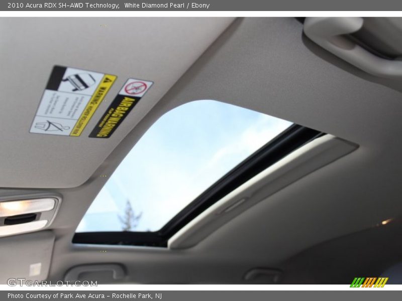 White Diamond Pearl / Ebony 2010 Acura RDX SH-AWD Technology