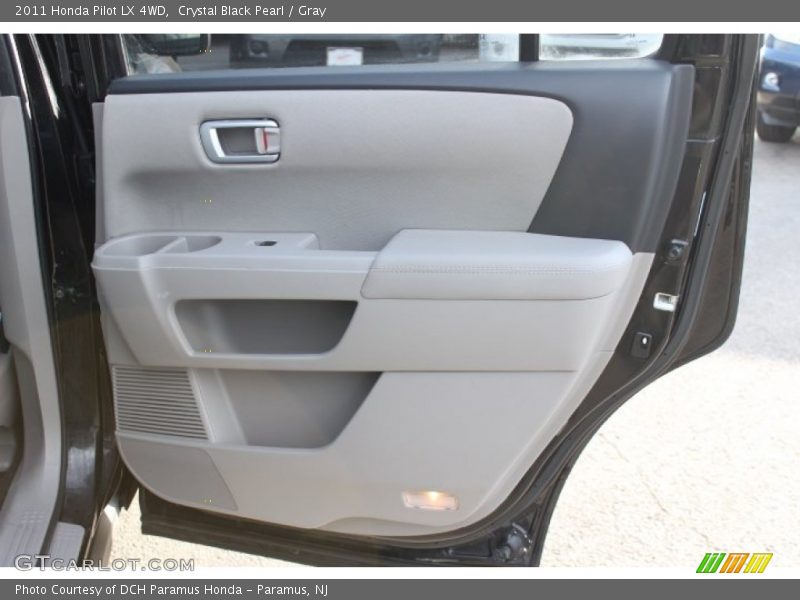 Crystal Black Pearl / Gray 2011 Honda Pilot LX 4WD