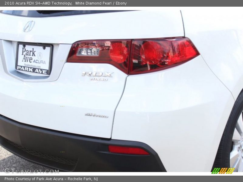 White Diamond Pearl / Ebony 2010 Acura RDX SH-AWD Technology