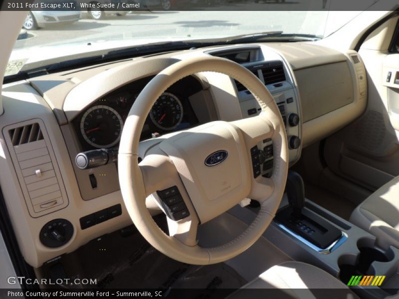 White Suede / Camel 2011 Ford Escape XLT