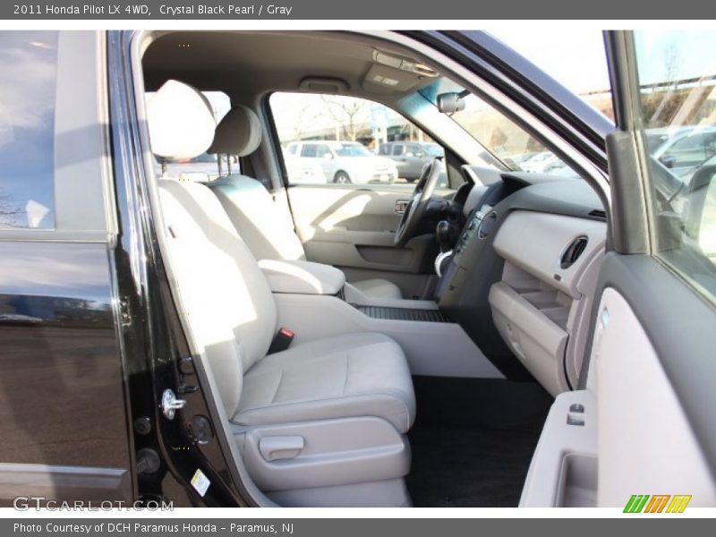 Crystal Black Pearl / Gray 2011 Honda Pilot LX 4WD