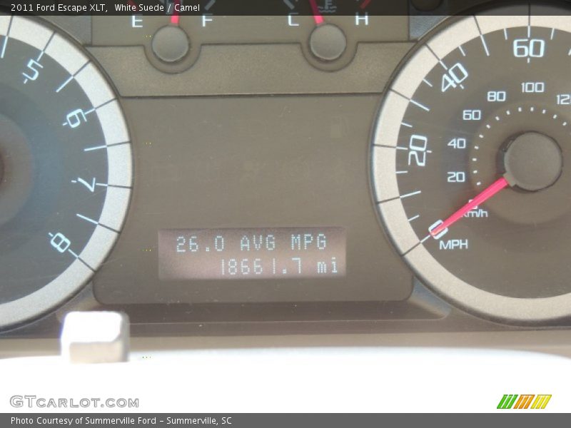 White Suede / Camel 2011 Ford Escape XLT