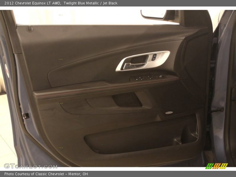 Twilight Blue Metallic / Jet Black 2012 Chevrolet Equinox LT AWD